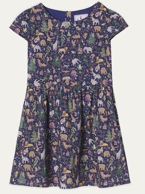 CLASSIC PREP CHILDRENSWEAR
Girl's Tilly Liberty Christmas-Print Dress Sz: 7
